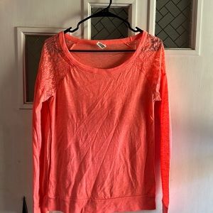 Long sleeve lace shirt